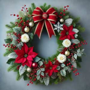 Christmas wreath making school